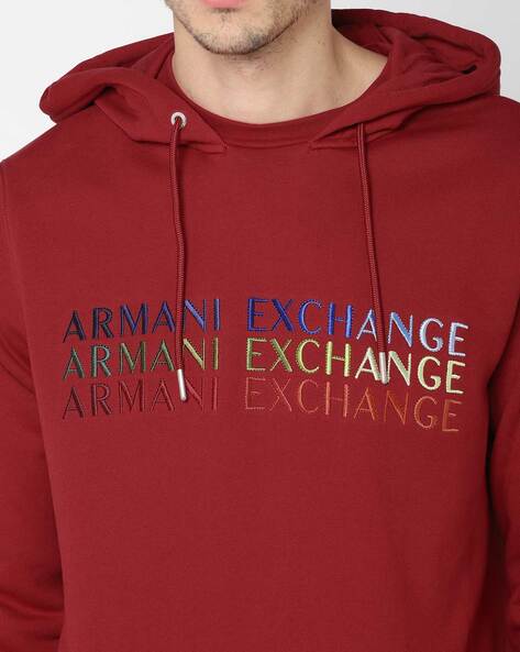 Buy Maroon Sweatshirt & Hoodies for Men by ARMANI EXCHANGE Online 