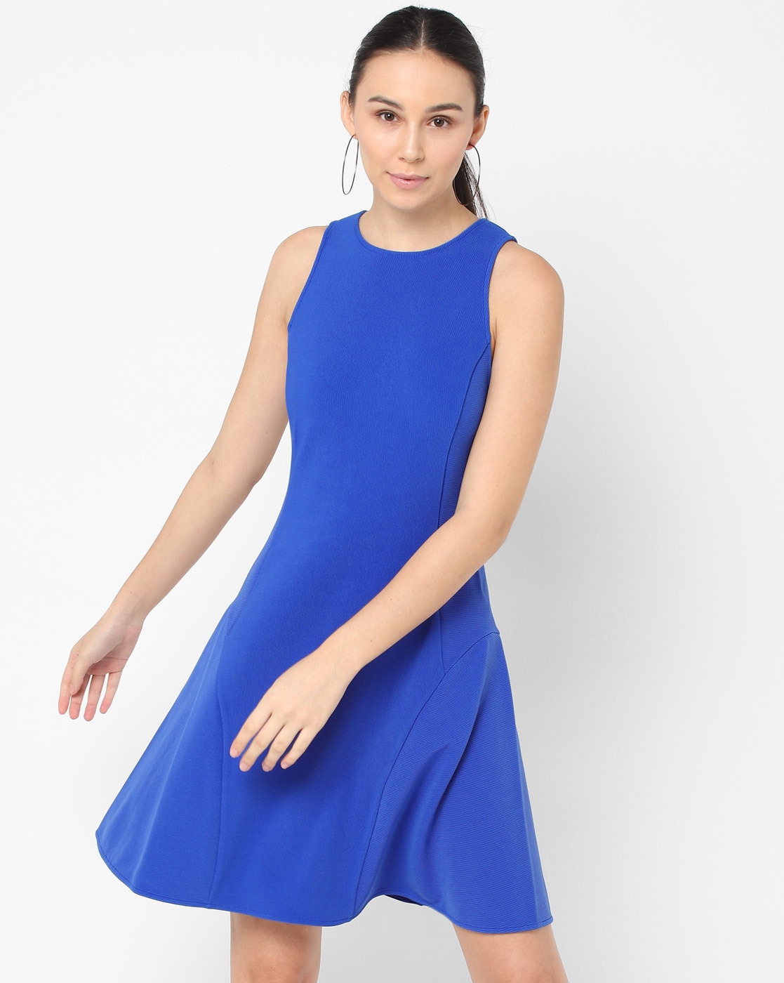 armani exchange blue dress