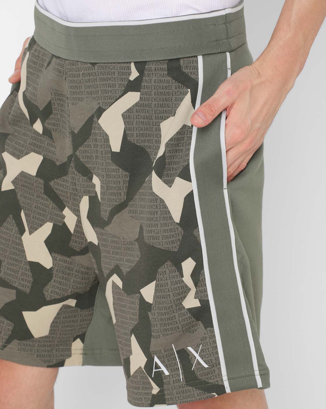 Armani top camo shorts