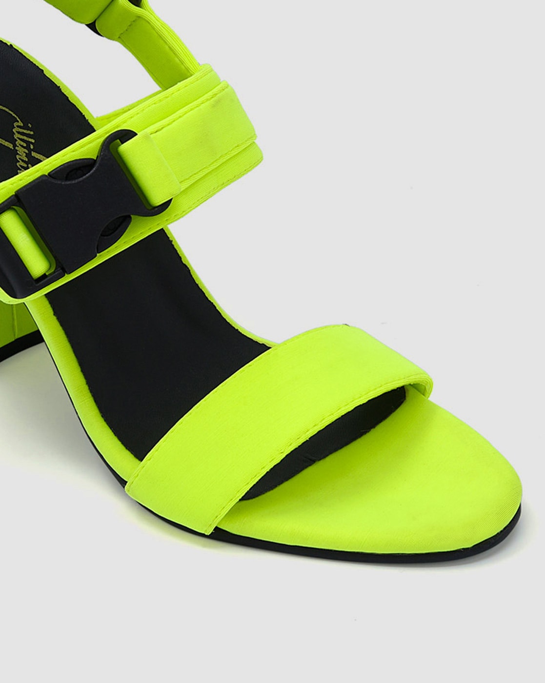 Neon sandals online heels