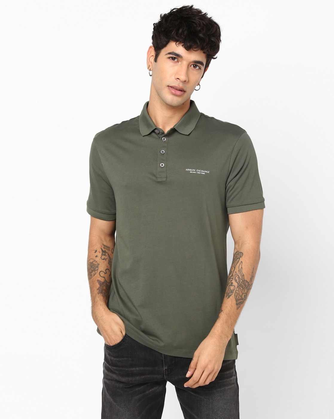Buy Olive Green Tshirts for Men by ARMANI EXCHANGE Online 