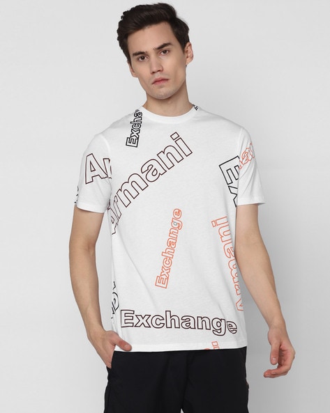 armani all over print t shirt