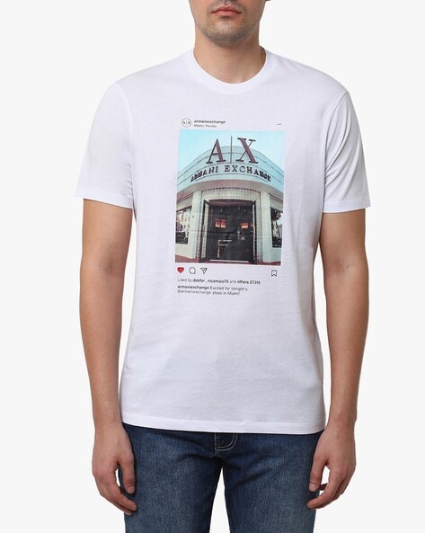 Buy White Tshirts for Men by ARMANI EXCHANGE Online 