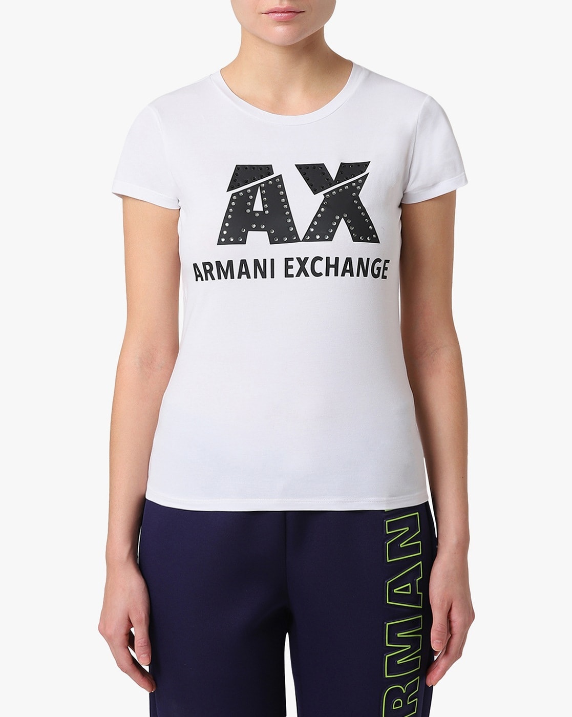 Buy White Tshirts for Women by ARMANI EXCHANGE Online 