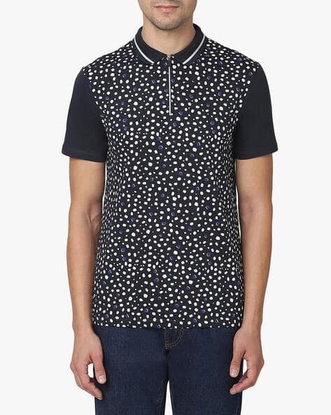 All-Over-Print Regular Fit Polo T-shirt