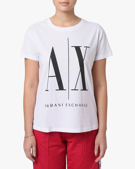 Buy White Tshirts for Women by ARMANI EXCHANGE Online 