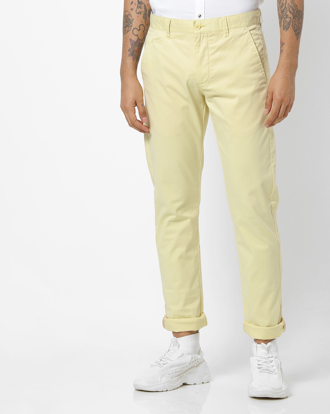 Buy Yellow Trousers  Pants for Men by hangup Online  Ajiocom