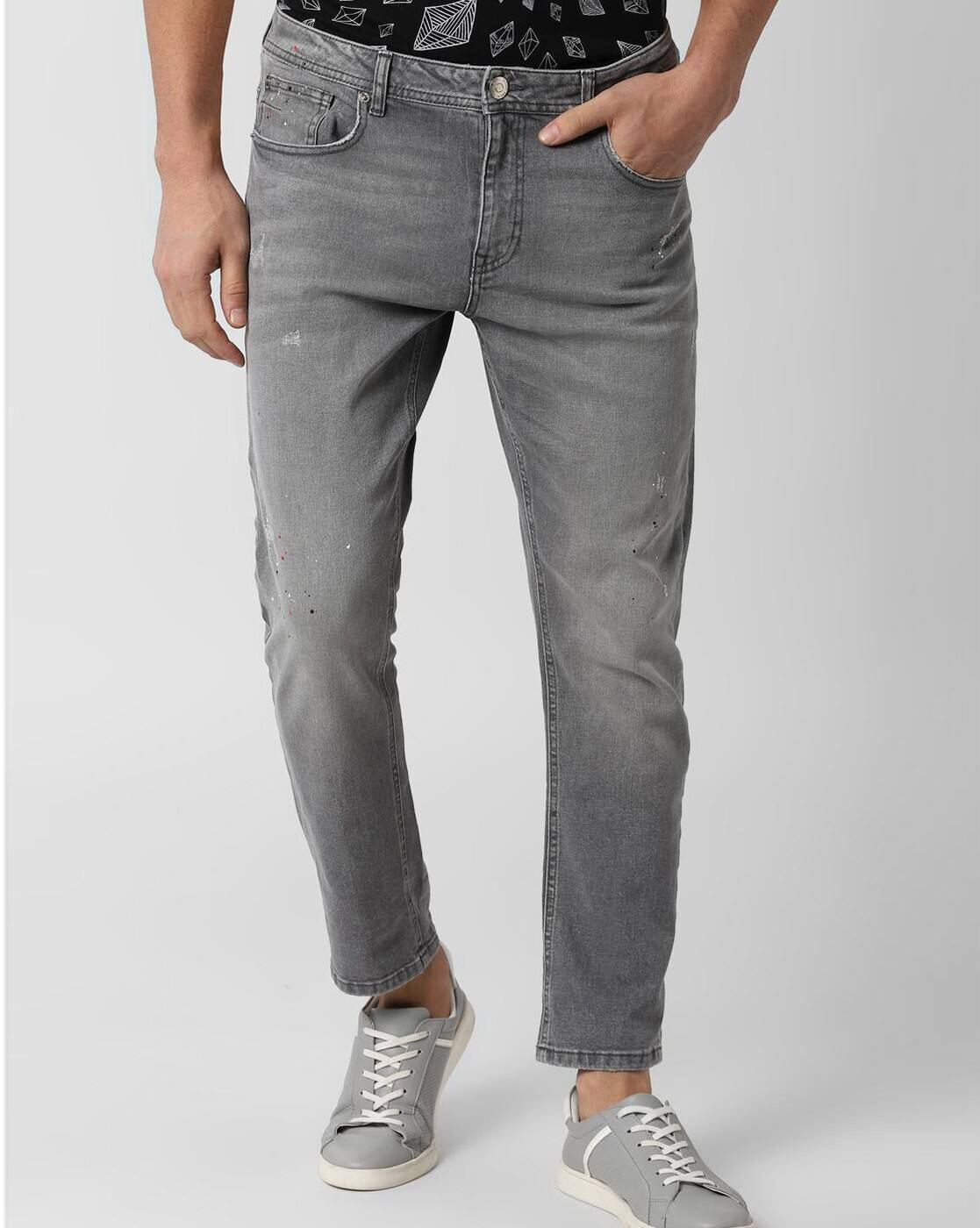 peter england grey jeans