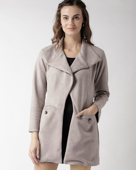 Women Grey Coats - Buy Women Grey Coats online in India