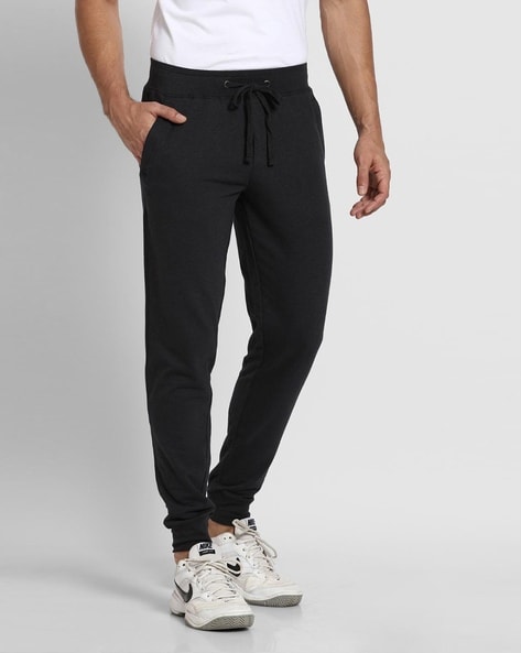 Mens smart black on sale joggers