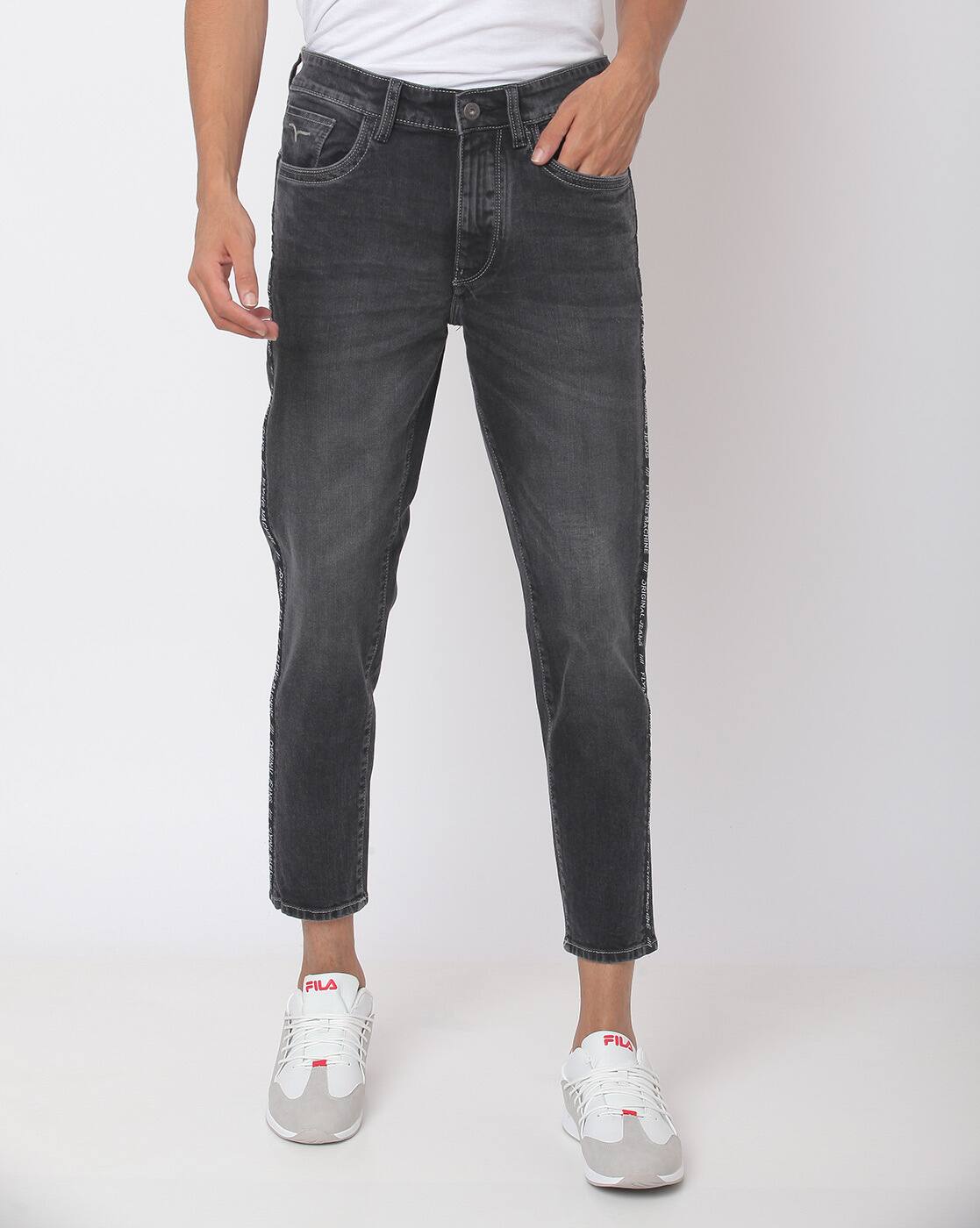 black ankle length jeans for mens