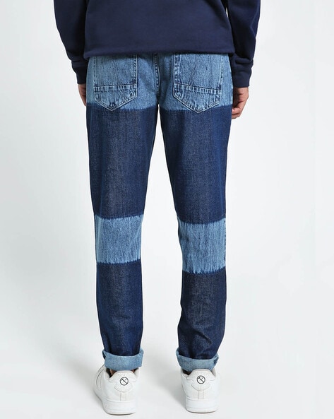 colour block jeans mens