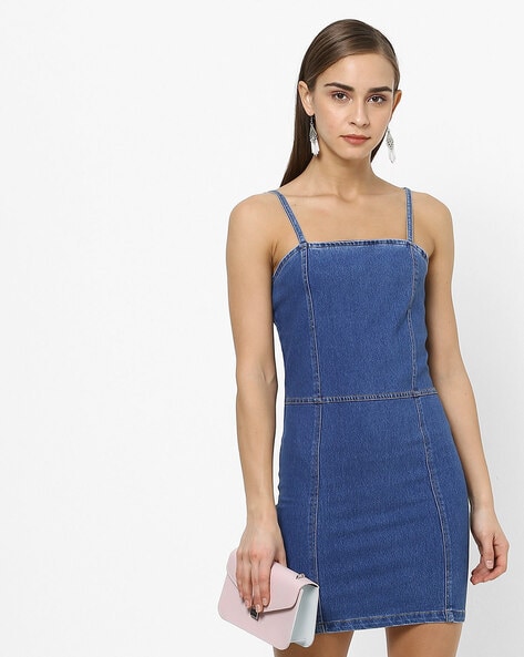 denim bodycon dress