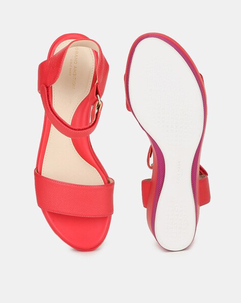 Cole haan red sandals new arrivals