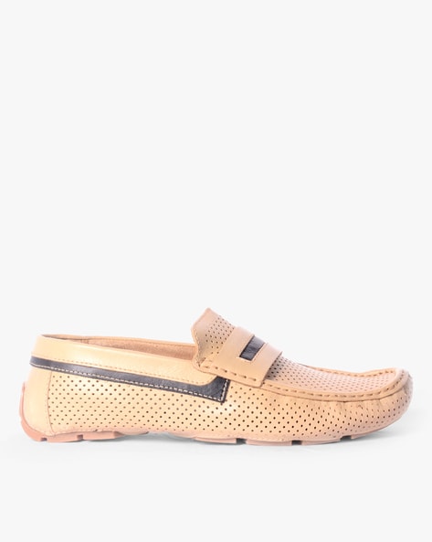 peach men loafers