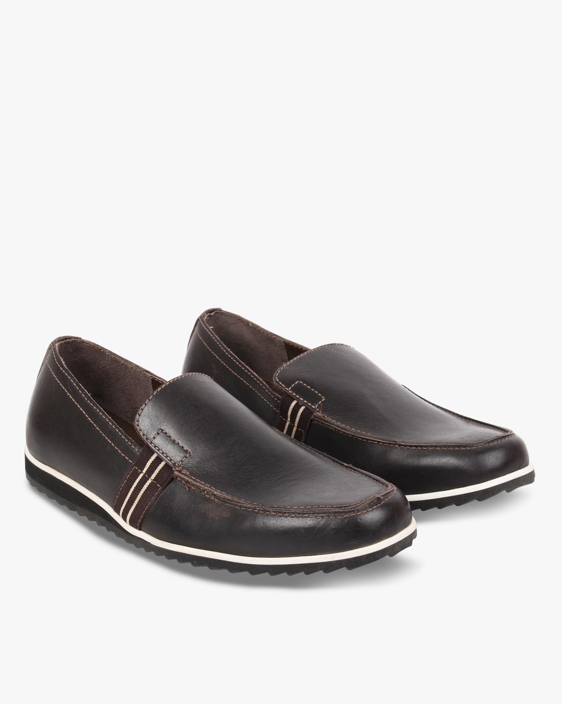 steve madden leather slip ons