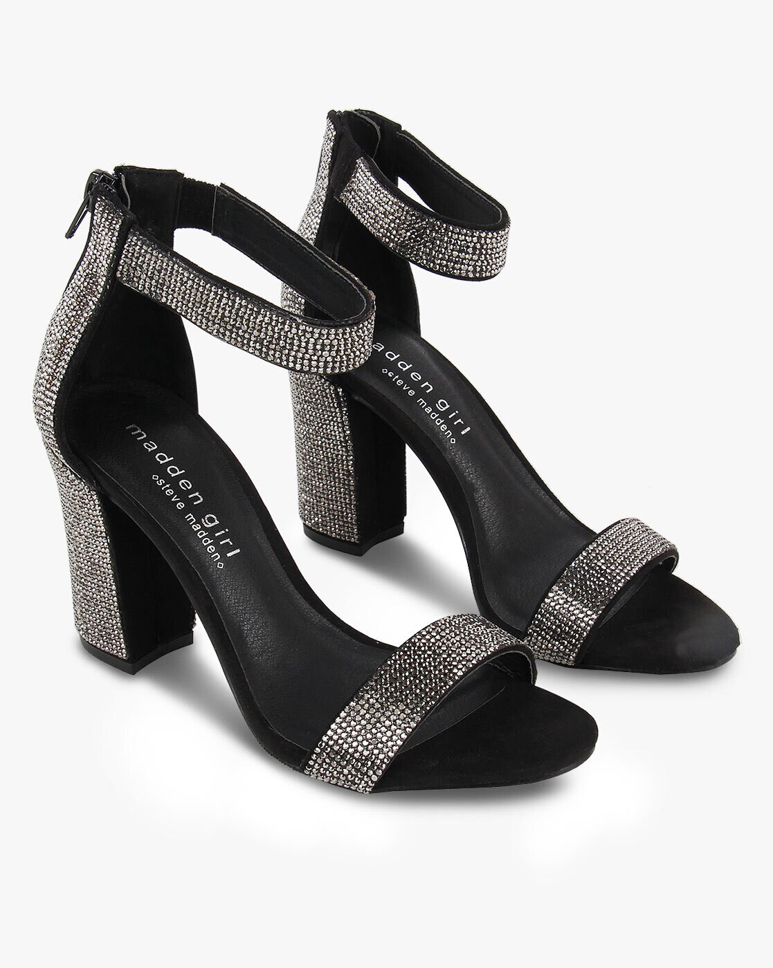 silver madden girl heels