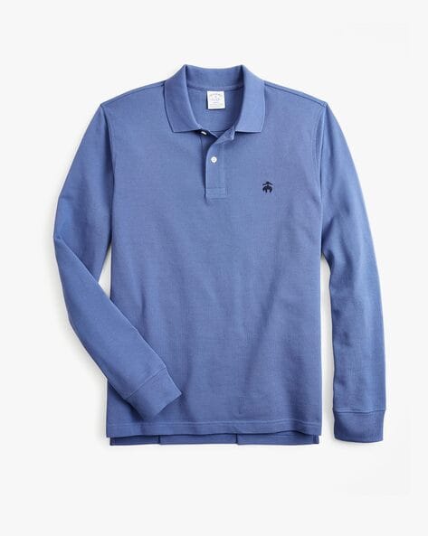 brooks brothers blue polo