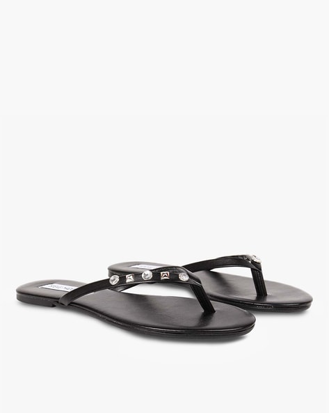 steve madden black slippers