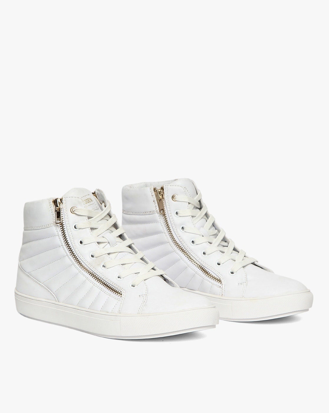 steve madden white quilted sneakers