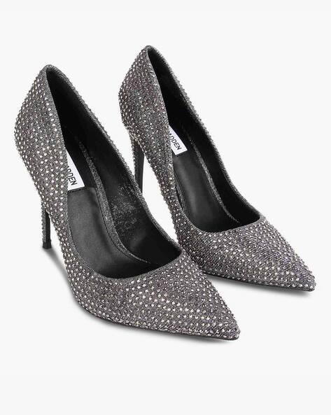 Buy Grey Heeled Shoes for Women by 