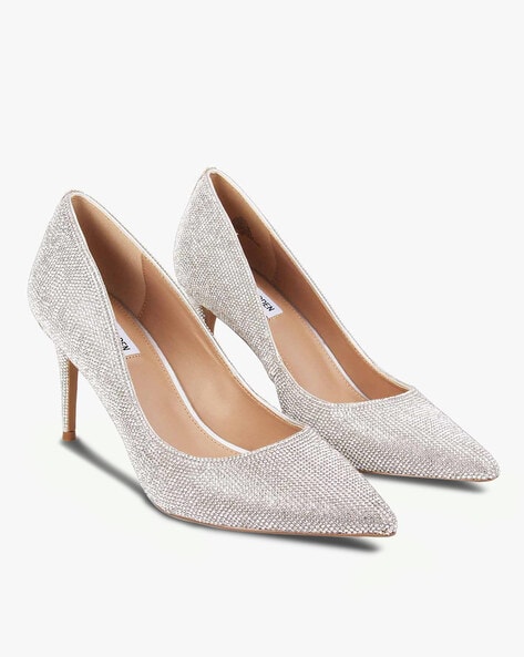 Buy Silver Heeled Shoes for Women by 