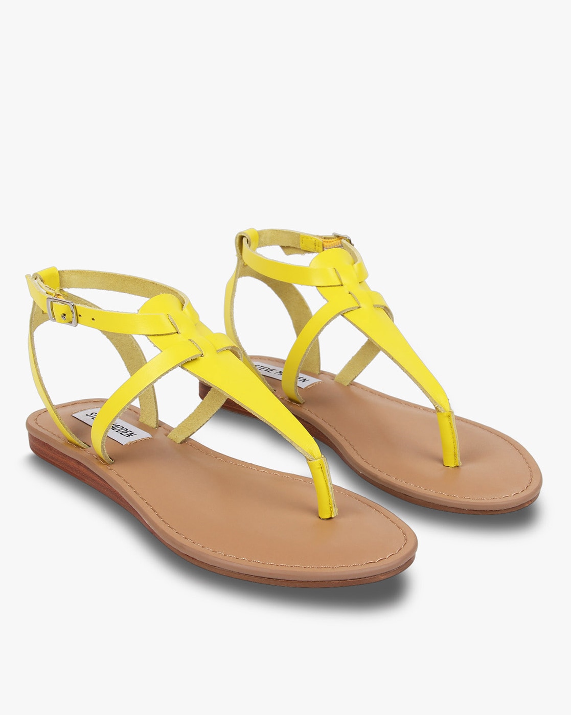 steve madden yellow sandals