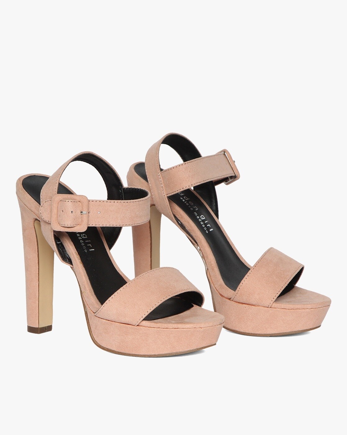 tan platform pumps