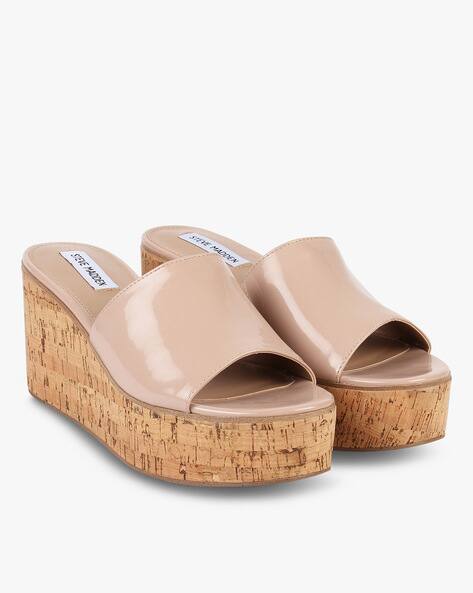 steve madden nude wedges