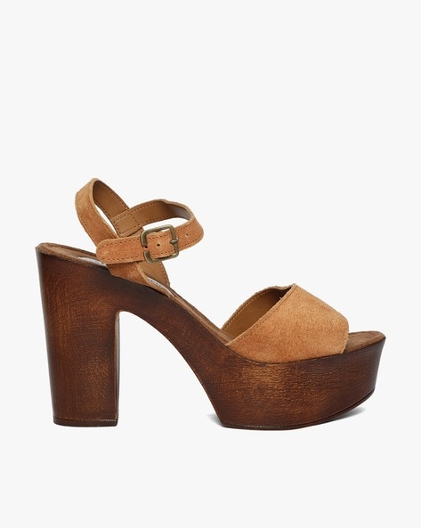 zuwimk Womens Sandals,Womens Low Platform Heels Comfort Pumps Brown -  Walmart.com