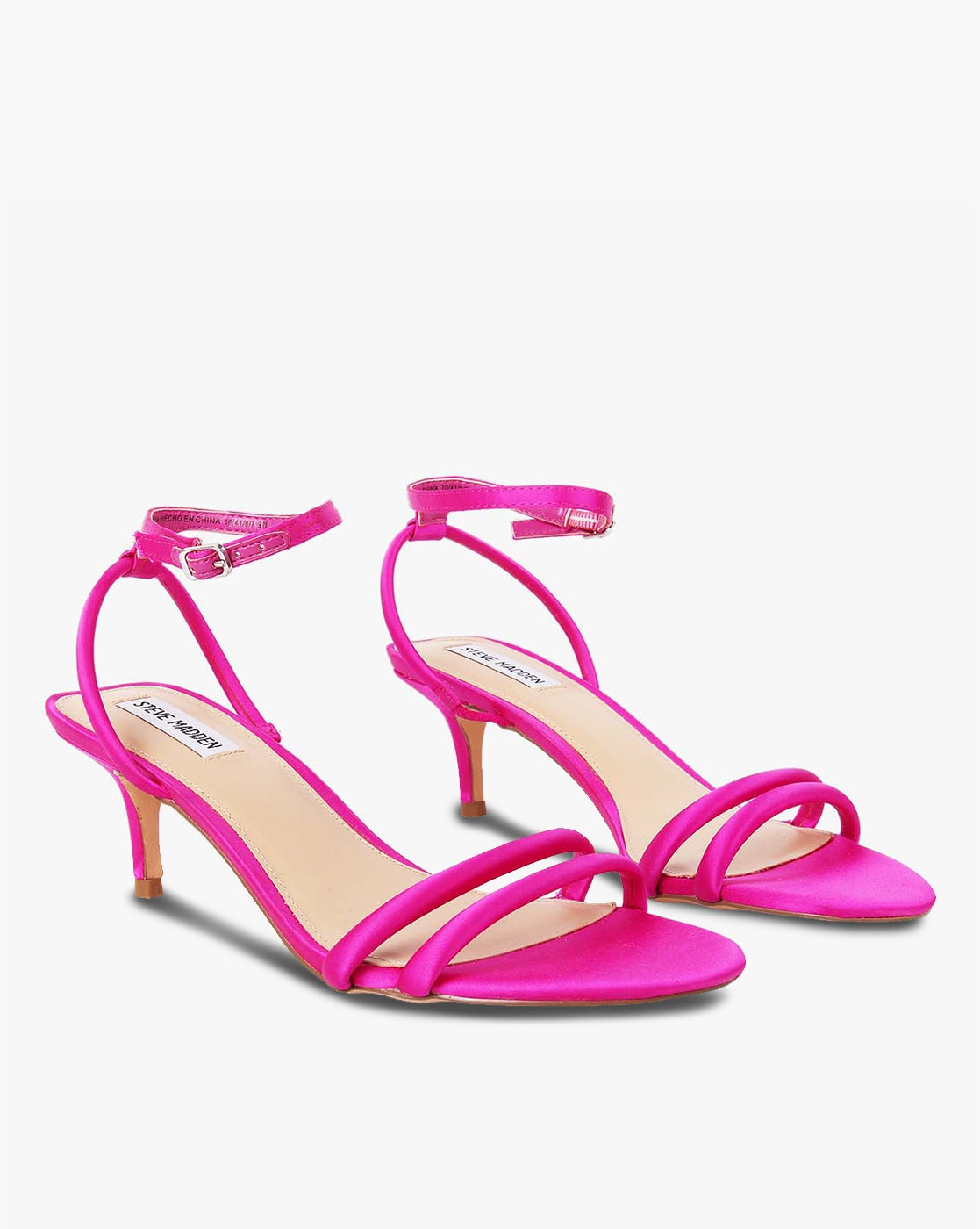 Buy Fuschia Pink Heeled Sandals for 