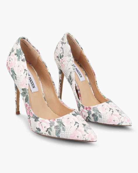 Jessica Simpson Shoe Size 7.5 purple/coral/aqua Floral Heel - Margaret's  Fine Consignment