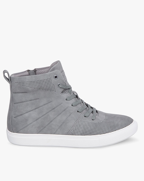 steve madden grey high top sneakers