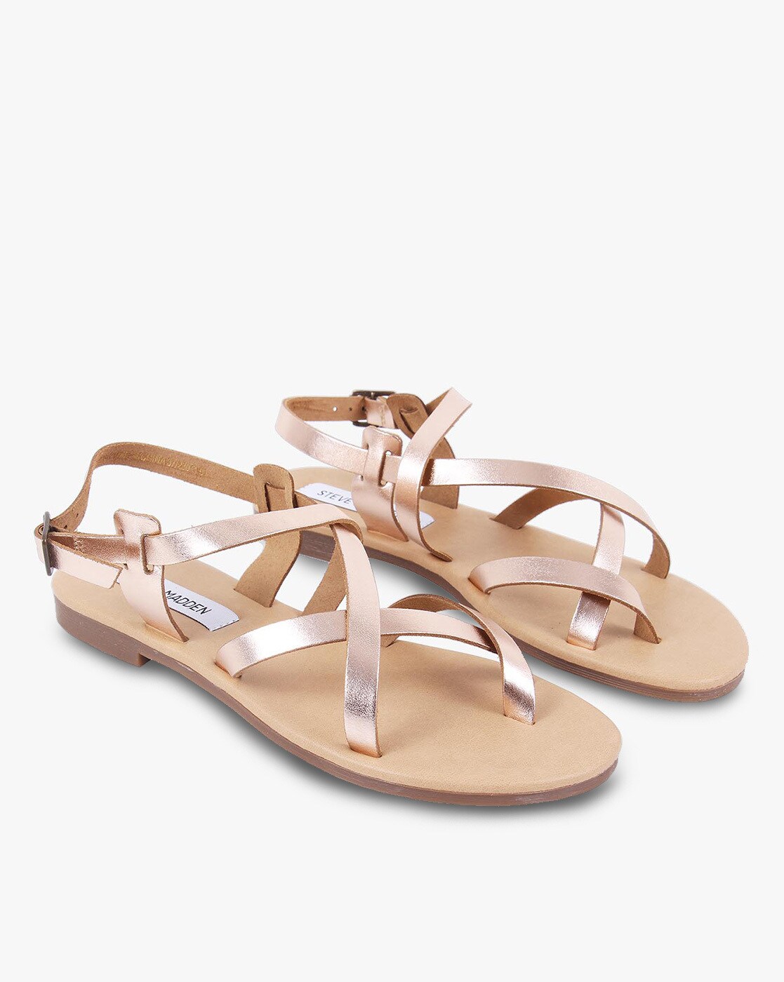 steve madden gold flip flops