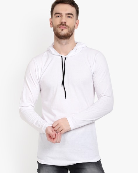 hooded full sleeve t shirt