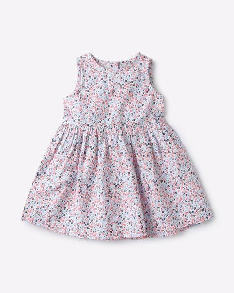 Buy Mothercare Cream Abstract Cotton Girls Dress Online at Best Prices in  India - JioMart.