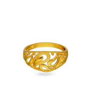 Ladies gold finger ring with clearance price