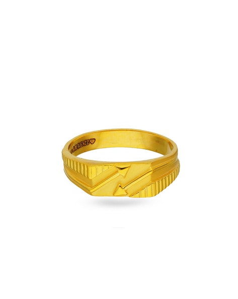 Contemporary Lightweight 22k Gold Ring – Andaaz Jewelers