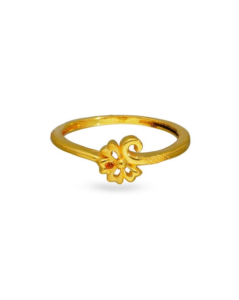 Gold Plated American Diamond Studded Lightweight Party Wear Finger Rin –  Priyaasi
