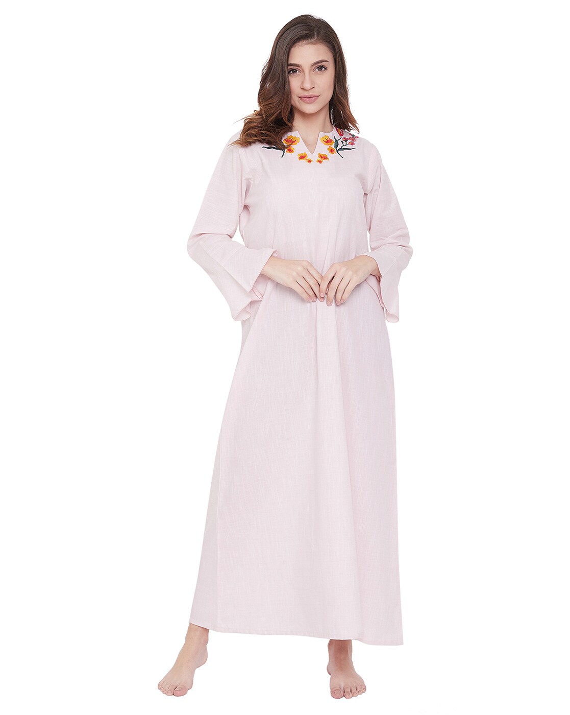 Buy Pink Nightshirts&Nighties for Women by The Kaftan Company Online