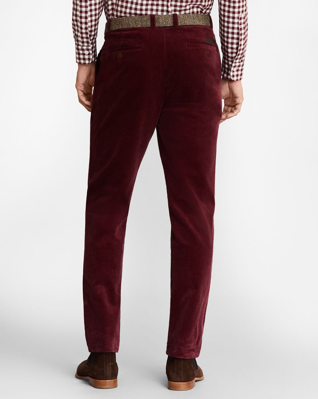 Buy Burgundy Trousers & Pants for Men by BROOKS BROTHERS Online | Ajio.com