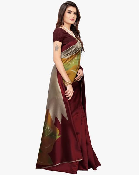 Graphic Print Saree (Image - 3)