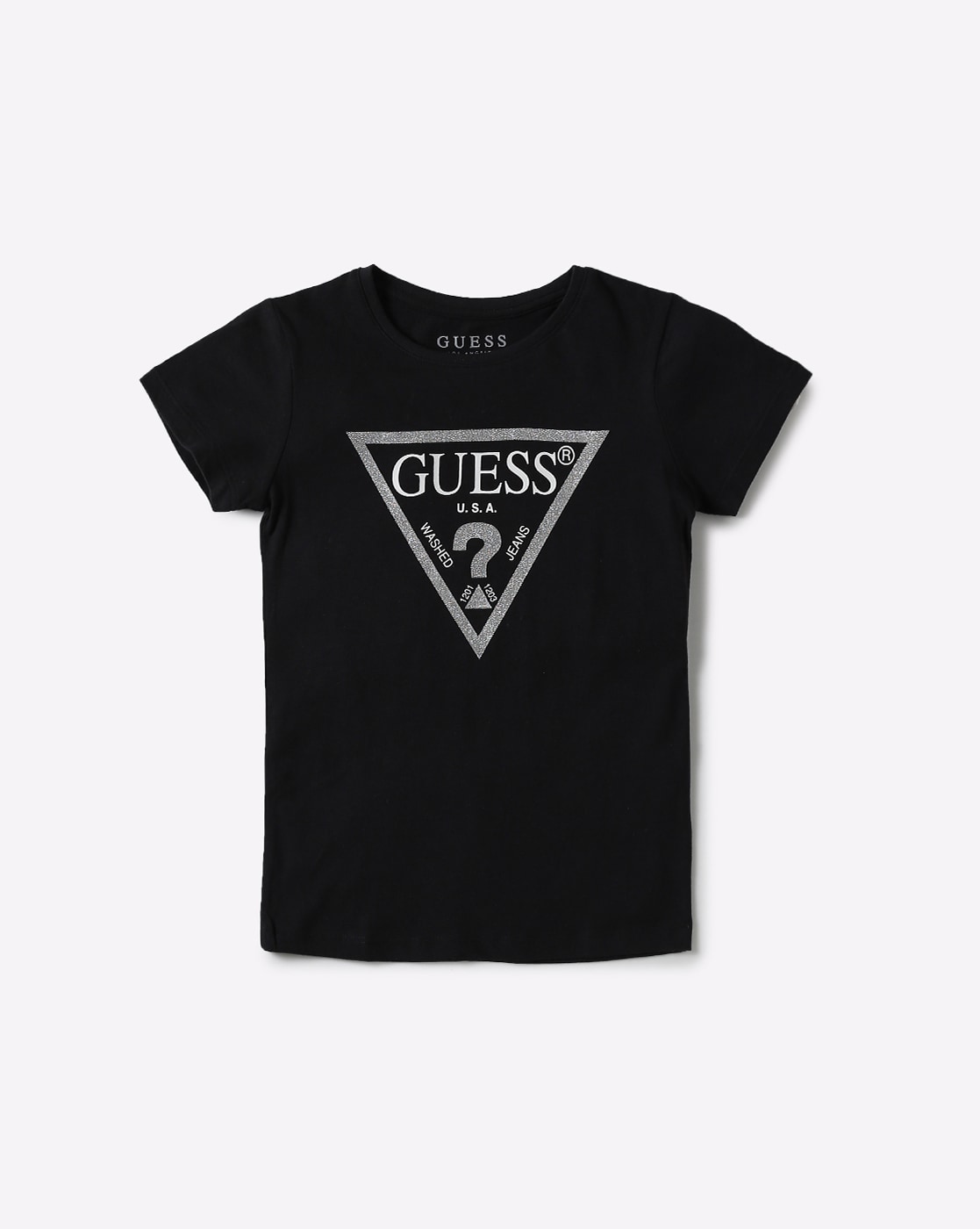 Buy Black Tshirts for GUESS Ajio.com