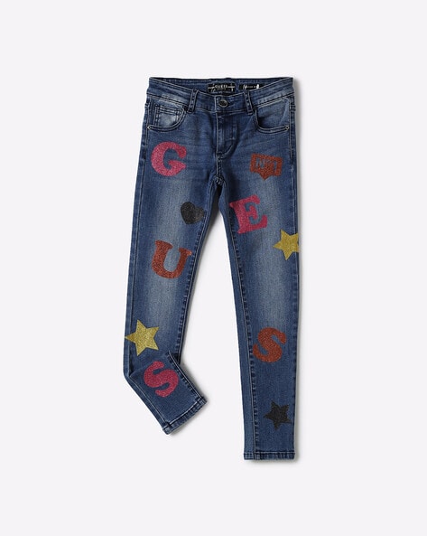 guess glitter jeans