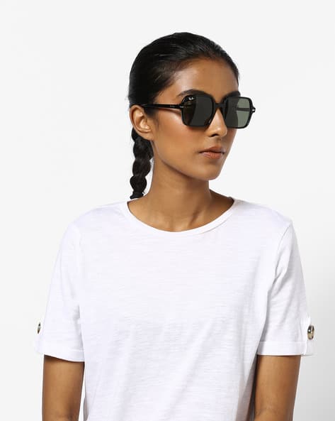 0RB19739545753 Full-Rim Rectangular Sunglasses (Image - 1)