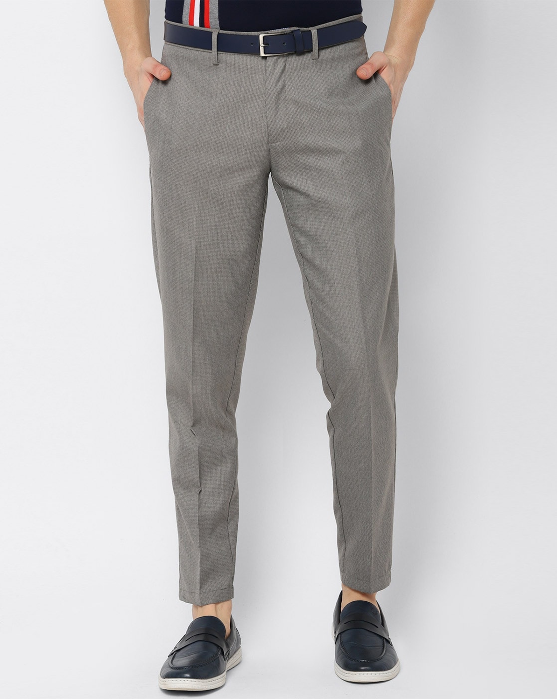 Allen Solly Woman Bottoms Pants and Trousers  Buy Allen Solly Grey Trousers  Online  Nykaa Fashion