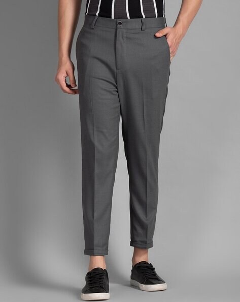 Harry Brown Wedding wool mix slim fit cropped trousers with elasticated  waistband in rust  ASOS