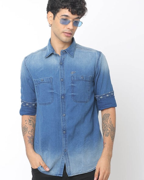 Buy Blue Shirts for Men by ED HARDY 