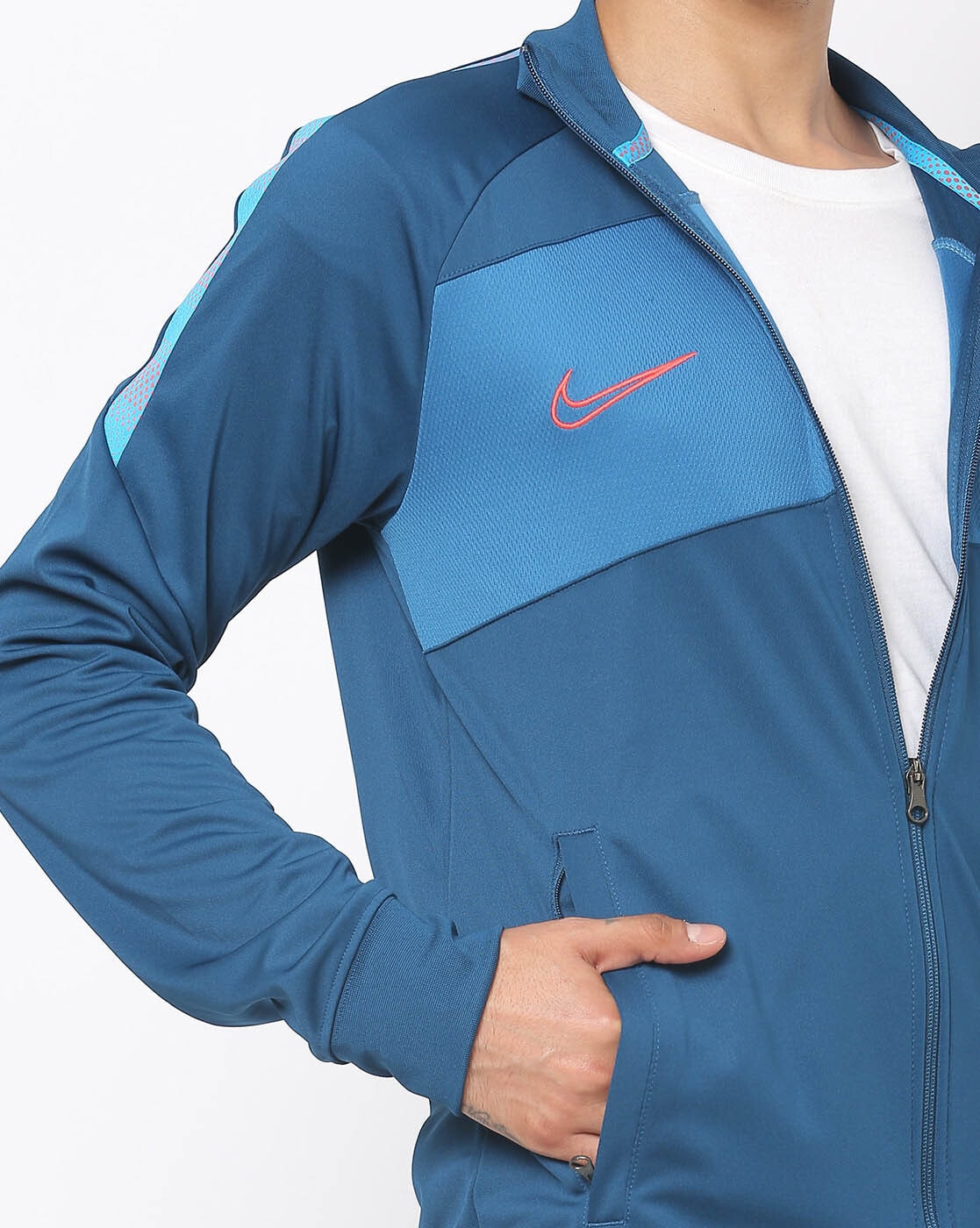 nike dri fit jacket blue