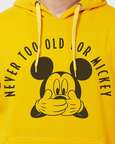 Yellow mickey mouse discount hoodie